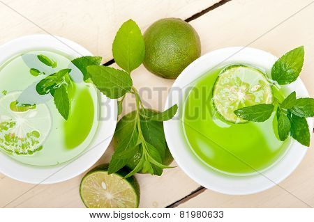 Mint Infusion Tea Tisane With Lime