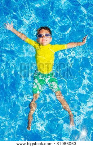 Boy in the pool