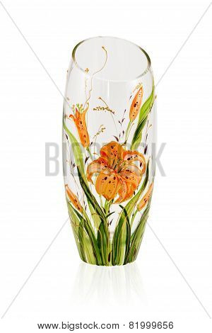 Green Empty Glass Vase