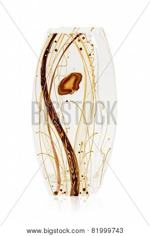 Brown Empty Glass Vase