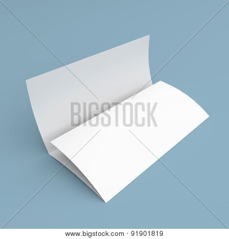 Leaflet Blank Tri-fold White Paper Brochure