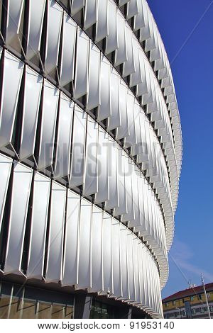 BILBAO, SPAIN - MAY 28 2015:  Detailed view of San Mames, Athletic Club football team home stadium.