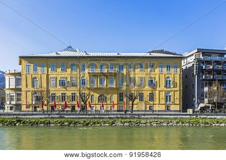 Old City Bad Ischl At Traun River