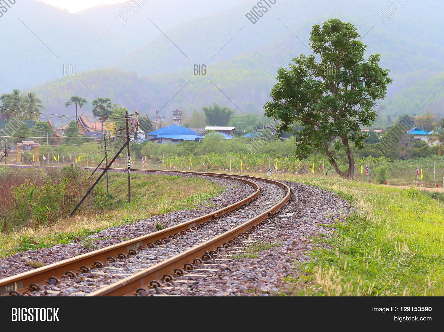 Length Railway Track Image & Photo (Free Trial) Bigstock