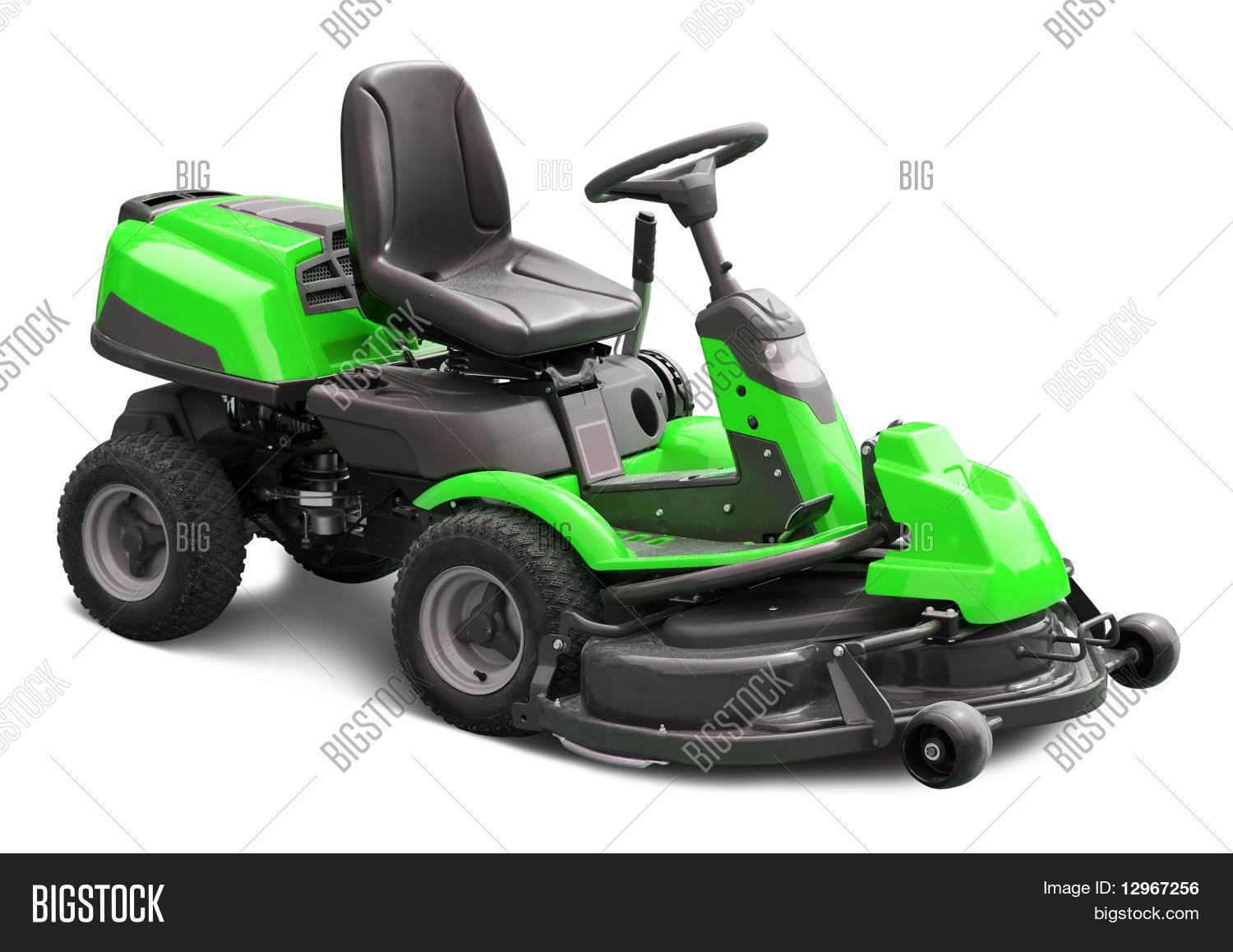 Green Lawn Mower Image & Photo (Free Trial) Bigstock