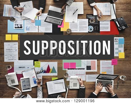 Supposition Prediction Logic Ideas Concept