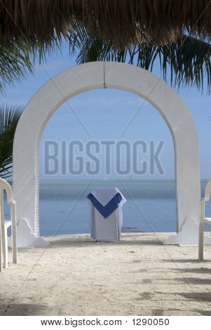 Altar de casamento praia