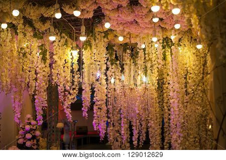 Luxury beautiful decor evening with lights for wedding.
** Note: Visible grain at 100%, best at smaller sizes