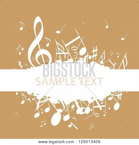 a moving illustration with the silhouettes of musical notes