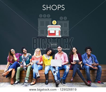 Stores Shops Business Opportunity Investment Concept