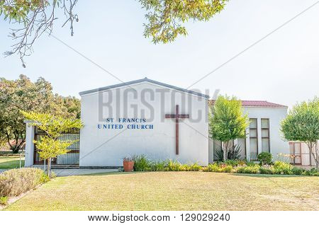 SEDGEFIELD SOUTH AFRICA - MARCH 4 2016: The St. Francis United Church in Sedgefield a town on the Garden Route