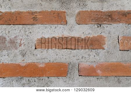 Old brick wall for the backgrounddesign and decoration architecture.