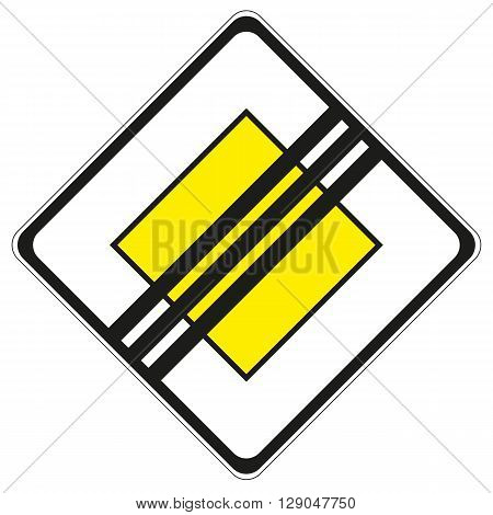 a symbol of an important road sign