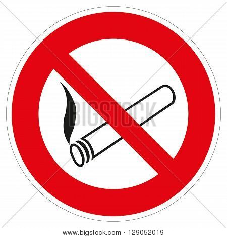 a colored shield as asymbol for no smoking allowed