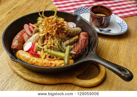 sausages in the bar