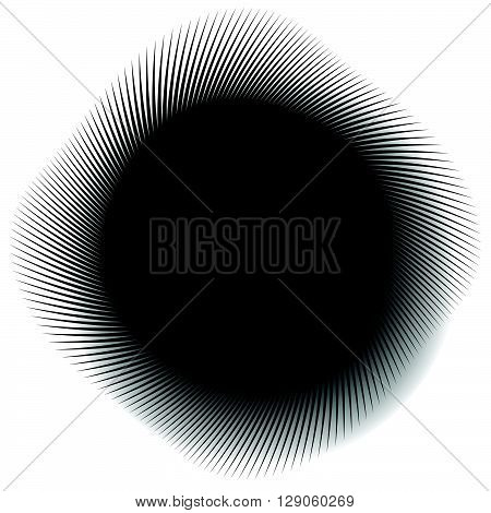Abstract Monochrome Spirally, Spiral Element.