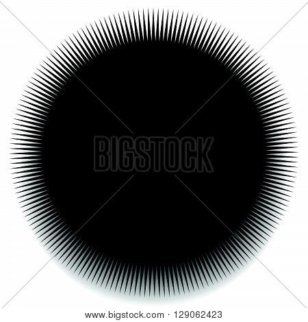 Spiky, Pointed Shape With Blank Space.
