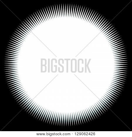 Spiky, Pointed Shape With Blank Space.