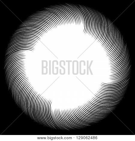 Abstract Monochrome Spirally, Spiral Element.