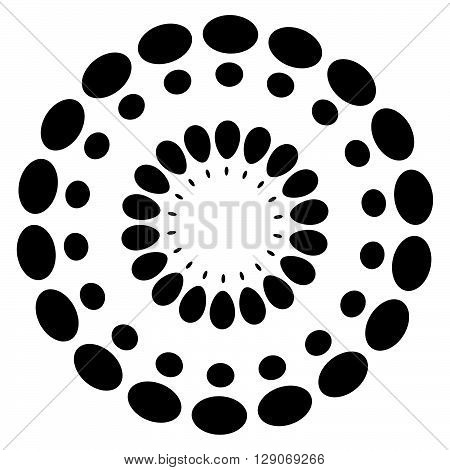 Abstract Circular, Dotted Element.