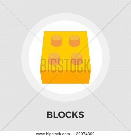 Blocks icon vector. Flat icon isolated on the white background. Editable EPS file. Vector illustration.