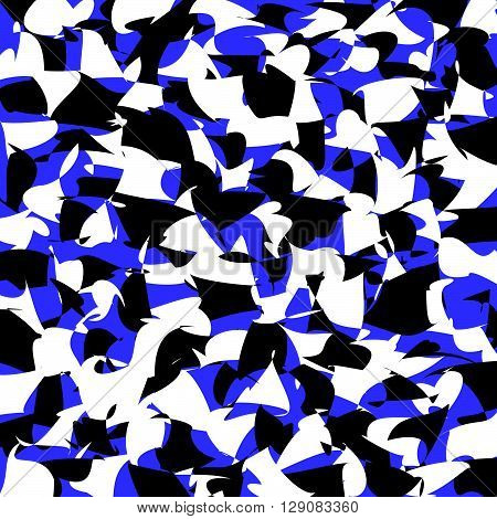 Chaotic Background / Texture With Scattered Random Shapes