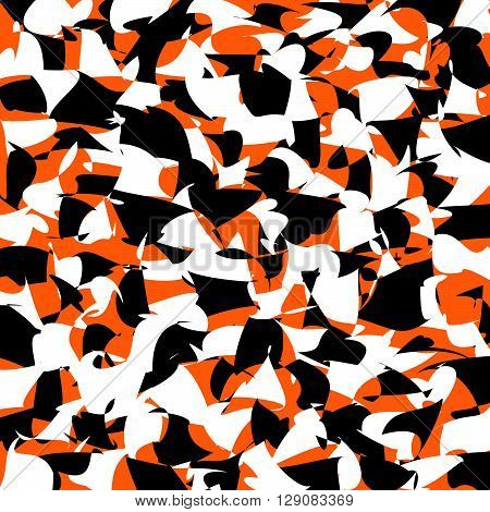Chaotic Background / Texture With Scattered Random Shapes