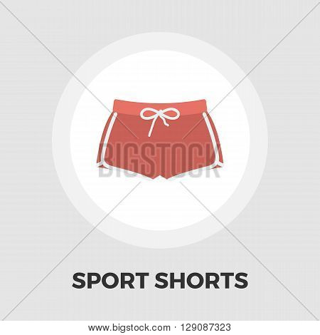 Sports shorts icon vector. Flat icon isolated on the white background. Editable EPS file. Vector illustration.