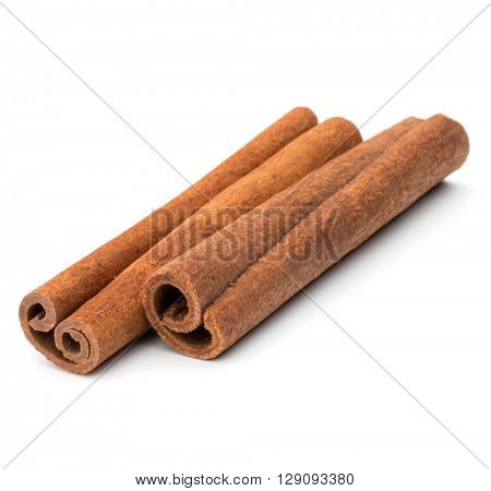 cinnamon stick spice isolated on white background closeup
