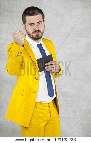 Businessman Threatens Fist And Keeps Bribes