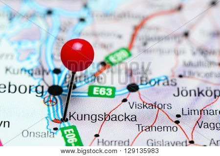 Kungsbacka pinned on a map of Sweden