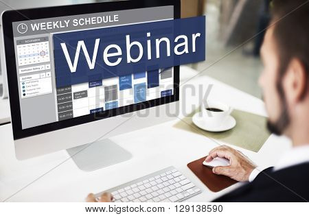 Webinar Website Online Internet Netwotking Concept
