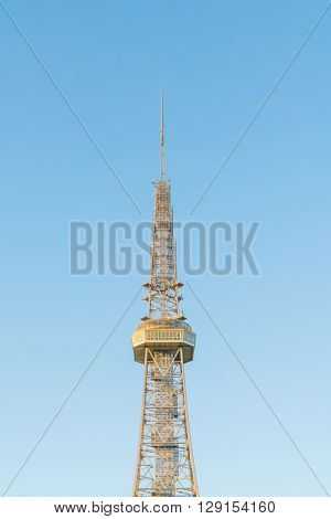 NAGOYA, JAPAN - FEB 07: Oasis 21 in Nagoya, Japan on FEB 07, 2016. A shopping complex nearby Nagoya Tower, its large oval glass roof structure floats above ground level