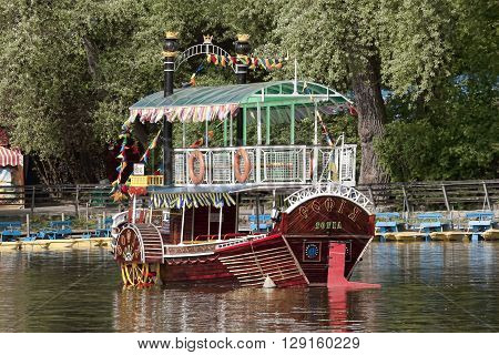 UMAN' UKRAINE - MAY 2 2013: Pleasure craft 