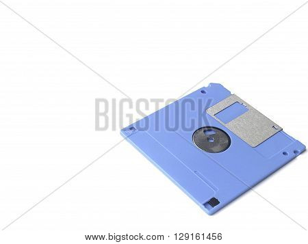 sky blue floppy disk or diskette isolated on white background floppy disk is magnetic computer data storage