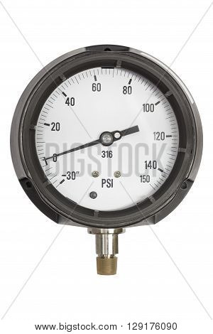 pressure gauge isolated on a white background