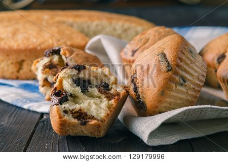 Closeup View Of Fresh Backed Muffins