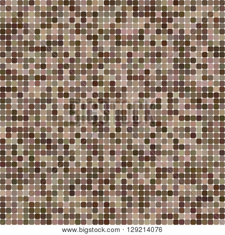 Brown colorul square mosaic vector background design