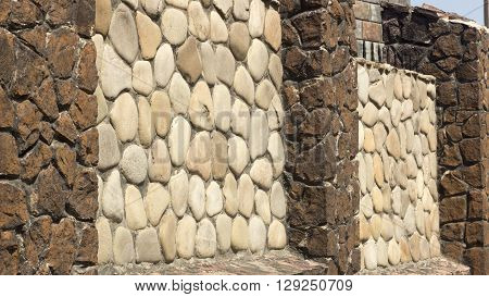 Old Gothic Stone Wall Of Rubble