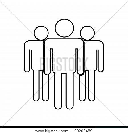 an images of Pictogram People Icon Illustration design