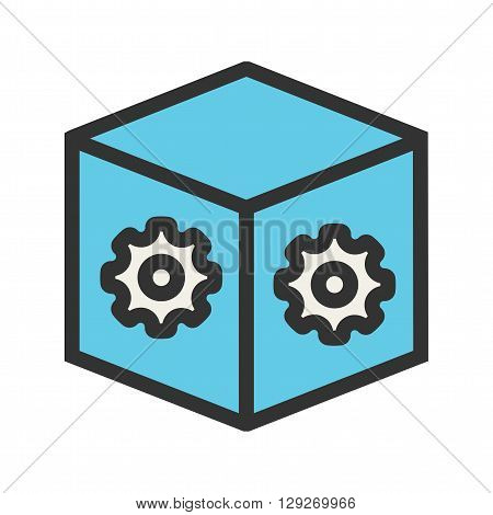 Dropbox, business, growth  icon vector image. Can also be used for marketing. Suitable for use on web apps, mobile apps and print media.