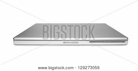 Closed aluminum laptop, isolated on white background.
** Note: Soft Focus at 100%, best at smaller sizes