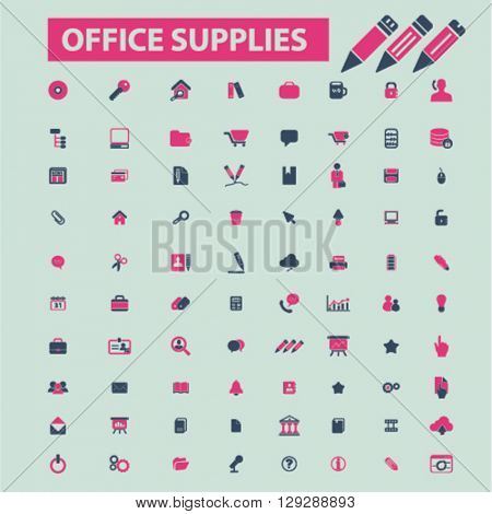 office supplies icons
