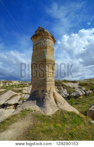 Famous Love valley in Cappadocia, Turkey
