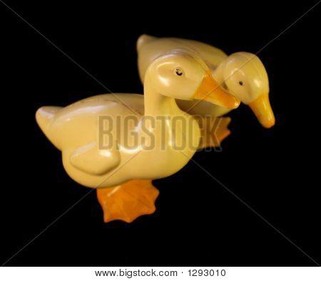 Twee Plastic eenden