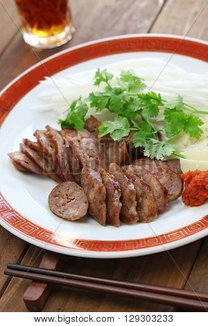homemade xiang chang, taiwanese sweet pork sausage