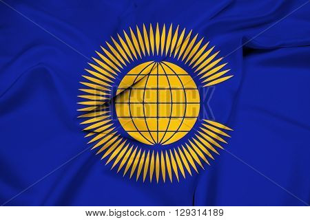 Waving Flag Of The Commonwealth Of Nations
