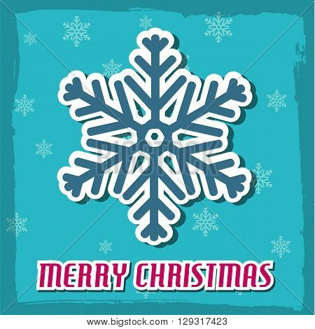Merry Christmas And Happy New Year Background Tetro Concept. Vec