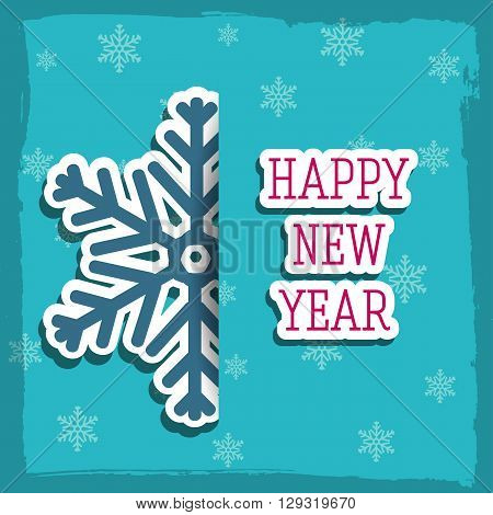 Merry Christmas And Happy New Year Background Tetro Concept. Vec