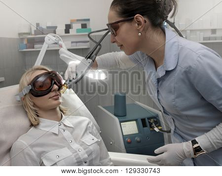 Procedures in the beauty clinic. Clinic Laboratory.